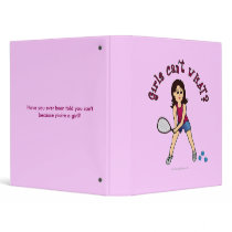 Racquetball Girl (Light) 3 Ring Binders