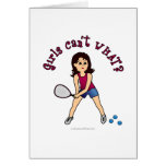 Racquetball Girl (Light) Card