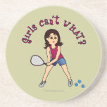 Racquetball Girl (Light) Drink Coaster