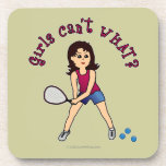 Racquetball Girl (Light) Drink Coaster