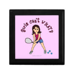 Racquetball Girl (Light) Jewelry Box