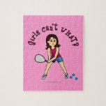 Racquetball Girl (Light) Jigsaw Puzzle