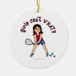Racquetball Girl (Light) Ornaments