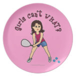 Racquetball Girl (Light) Party Plate