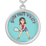Racquetball Girl (Light) Pendants