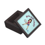 Racquetball Girl (Light) Premium Keepsake Box