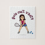 Racquetball Girl (Light) Puzzles