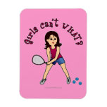 Racquetball Girl (Light) Rectangular Magnet