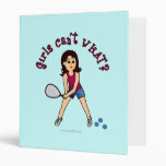 Racquetball Girl (Light) Vinyl Binders
