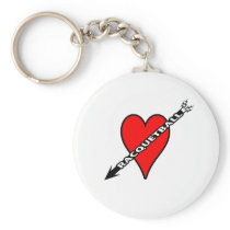 Racquetball Heart Keychain