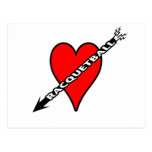 Racquetball Heart Post Card