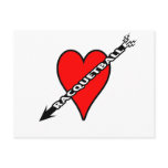 Racquetball Heart Post Card