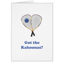 Racquetball Kahoonas Card