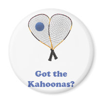 Racquetball Kahoonas Refrigerator Magnet