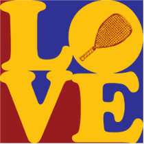 Racquetball Love photo sculptures