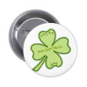 Racquetball Lucky Shamrock Buttons