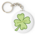 Racquetball Lucky Shamrock Key Chain