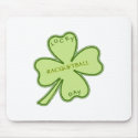 Racquetball Lucky Shamrock Mouse Pad