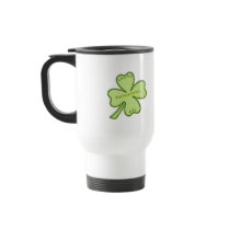Racquetball Lucky Shamrock Coffee Mugs