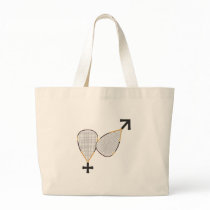 Racquetball Mars Venus Canvas Bag