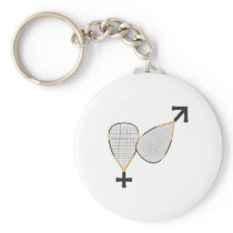 Racquetball Mars Venus Key Chain