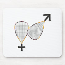 Racquetball Mars Venus Mouse Pad