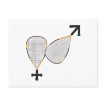 Racquetball Mars Venus Post Card