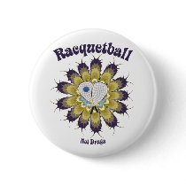 Racquetball Not Drugs Pins