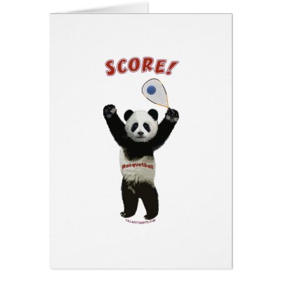 Racquetball Panda Score Cards by HappyDoggies