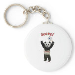 Racquetball Panda Score Key Chain