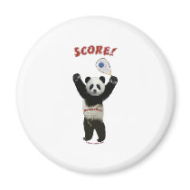 Racquetball Panda Score Refrigerator Magnet