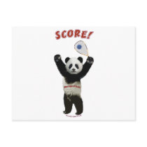 Racquetball Panda Score Post Card