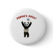 Racquetball Panda's Rule Pins