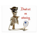 Racquetball Pirate Dead Post Cards