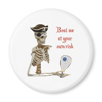 Racquetball Pirate Risk Refrigerator Magnet