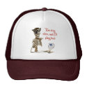 Racquetball Pirate Stay Alive Hats
