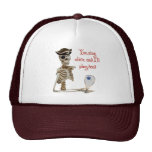 Racquetball Pirate Stay Alive Hats