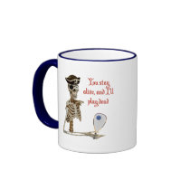 Racquetball Pirate Stay Alive Mugs