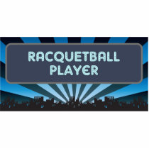 Racquetball Player Marquee photo sculptures