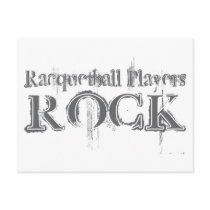 Racquetball Players Rock postcards