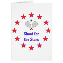 Racquetball Stars Greeting Cards