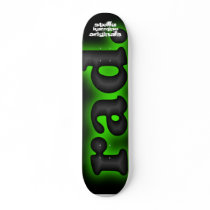 RAD Premium Skateboard Deck - Glowing Neon Green by StellaKarmine RAD Premium Skateboard Deck - Glowing Neon Green