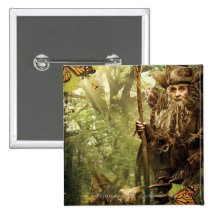 Radagast in Forest Pinback Buttons