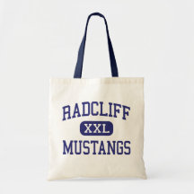 Radcliff Mustangs Middle School Dayton Ohio Tote Bags