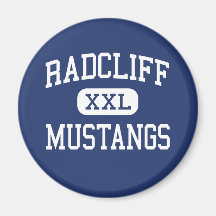 Radcliff Mustangs Middle School Dayton Ohio Fridge Magnets