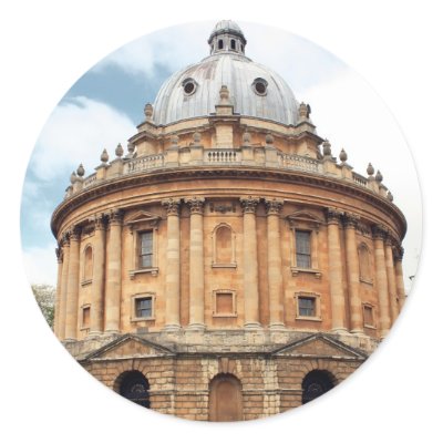 A view of the famous reading room, the Radcliffe Camera, part of the Bodleian LIbrary part of Oxford University