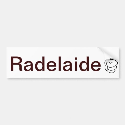 Radelaide Adelaide Bumper Sticker Zazzle