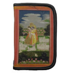 Radha and Krishna embrace in an idealised landscap Folio Planner