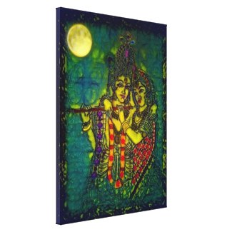 Radha Krishna1 Stretched Canvas Print