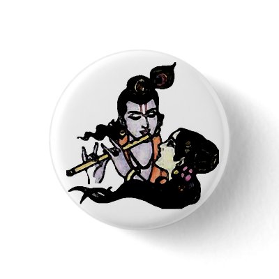 Radha &amp; Krishna Button by Parama